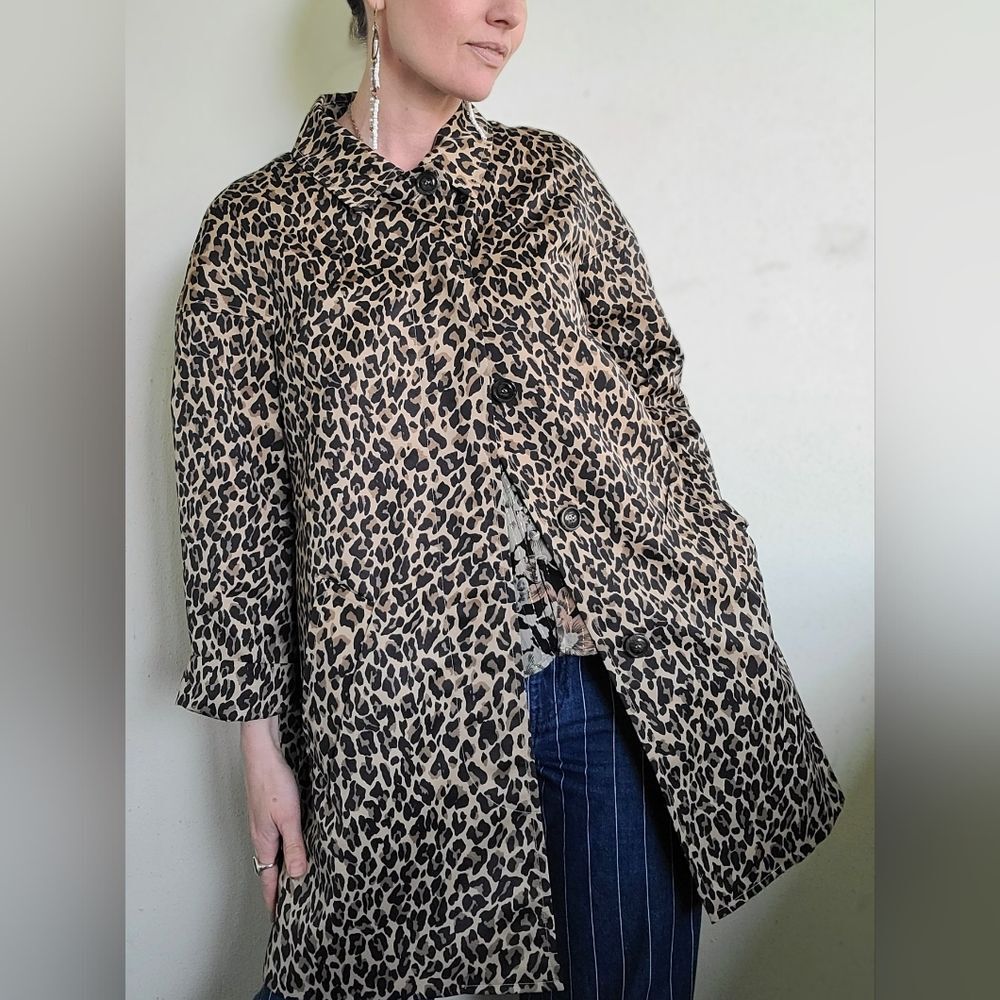 The Preloved Cheetah Print Spring Trench By Weekend MaxMara Size US 4 - Picture 11 of 16